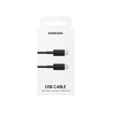 Добави още лукс USB кабели Кабел оригинален Samsung EP-DN975BBEGWW 5A USB Type-C към USB Type-C черен 